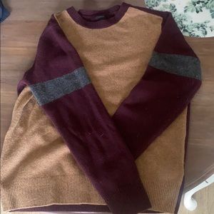 J crew color block varsity sweater
